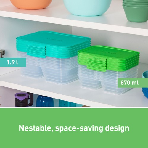 Sistema Nest It Meal Prep Containers 870ml 5 Pack Airtight