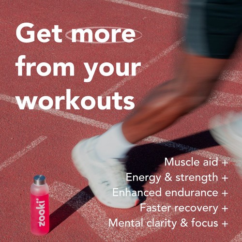 Zooki Creatine+ For Men, Powder Sachets, Wild Berry Flavour