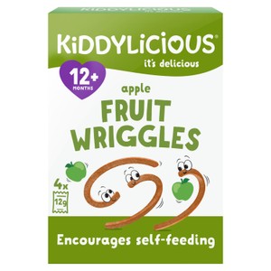 Kiddylicious Apple Wriggles Baby Snack Multipack 12+ Months