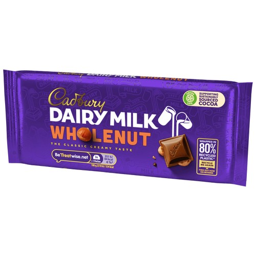 Cadbury Dairy Milk Whole Nut Chocolate Bar