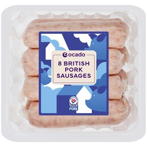 Ocado 8 British Pork Sausages
