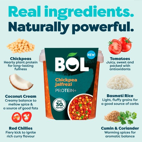 BOL Chickpea Jalfrezi Power Pot Protein+ 450g