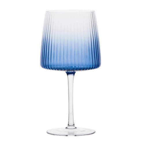 Anton Studio Designs Empire Blue Gin Glasses