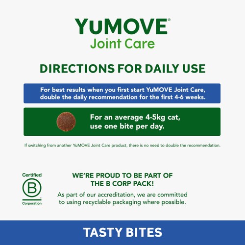 YuMOVE Joint Support Daily Bites for Senior Cats