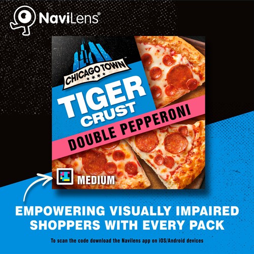 Chicago Town Tiger Crust Double Pepperoni Pizza - Ocado