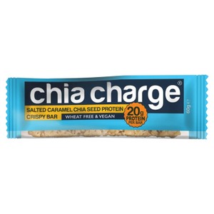 Chia Charge Salted Caramel Chia Seed Protein Crispy Bar 
