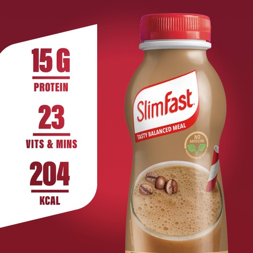 SlimFast Cafe Latte Milkshake Multipack 