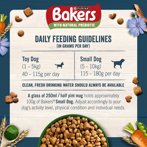 Bakers Small Dog Sensitive Tummy Chicken & Veg Dry Dog Food