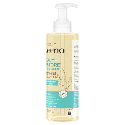 Aveeno Calm & Restore Foaming Cleanser for Sensitive Skin