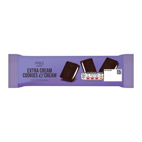 M&S Extra Cream Cookies & Cream Biscuits