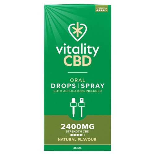 Vitality CBD Natural Spray with MCT Oil 2400mg 
