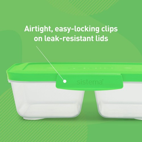 Sistema Nest It Meal Prep Containers 870ml 5 Pack Airtight