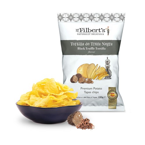 Mr Filbert's Black Truffle Premium Potato Tapas Crisps
