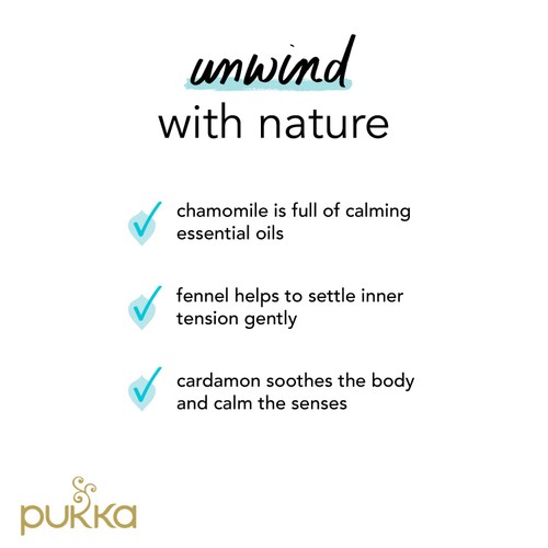 Pukka Organic Relax Tea With Chamomile x20 Home Compostable Herbal Tea Bags