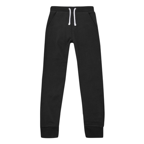 M&S Boys Unisex Cotton Joggers, 6-7 Years, Black