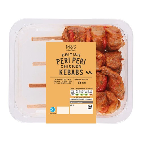 M&S Grill 4 Peri Peri Chicken Kebabs