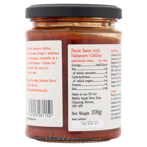 Diddly Squat Farm Chilli Pasta Sauce