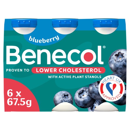 Benecol Cholesterol Lowering Yoghurt Drink Blueberry