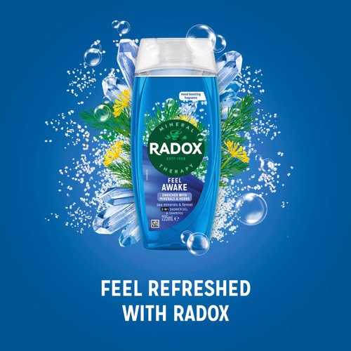 Radox Feel Awake Mood Boosting 2-in-1 Shower Gel & Shampoo