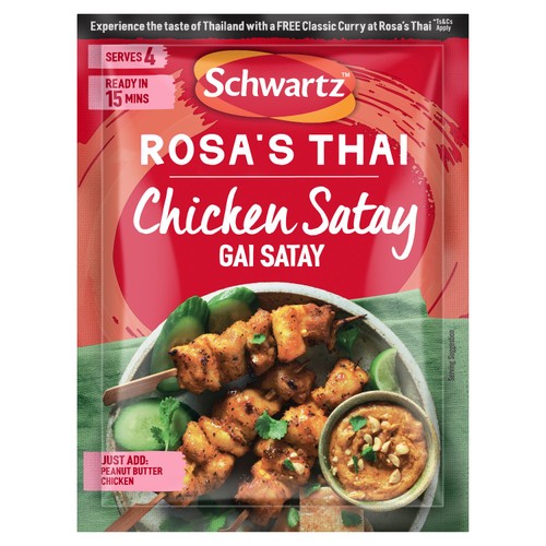 Schwartz Rosa's Thai Chicken Satay Recipe Mix