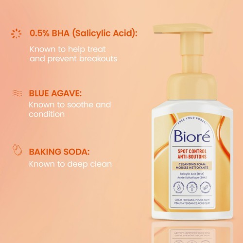 Biore Spot Control Cleansing Foam 