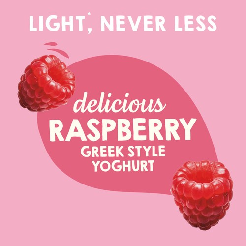 Light & Free Raspberry Greek Style Fat Free Yoghurt Multipack