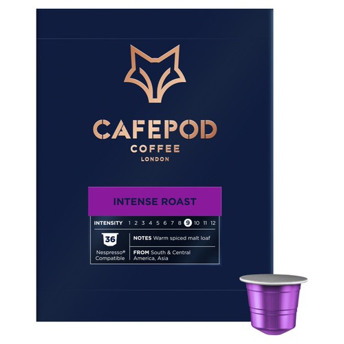 CafePod Intense Roast Nespresso Compatible Aluminium Coffee Pods