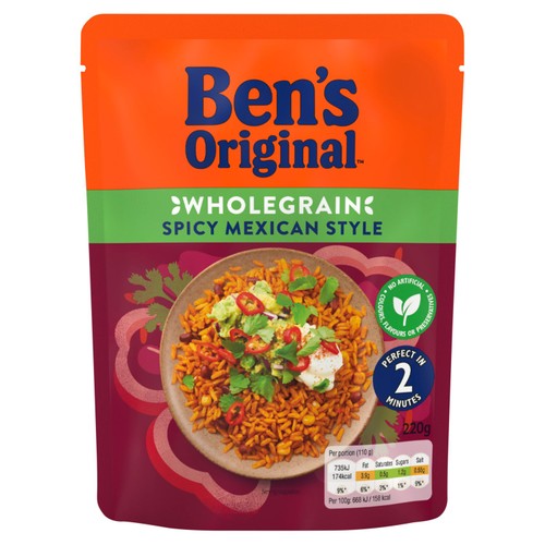 Ben's Original Wholegrain Spicy Mexican Microwave Rice