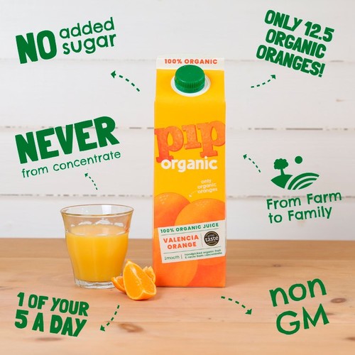 Pip Organic Valencia Orange Juice