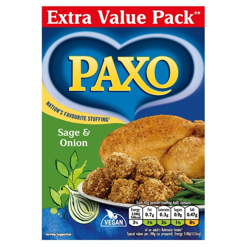 Paxo Sage & Onion Stuffing Mix