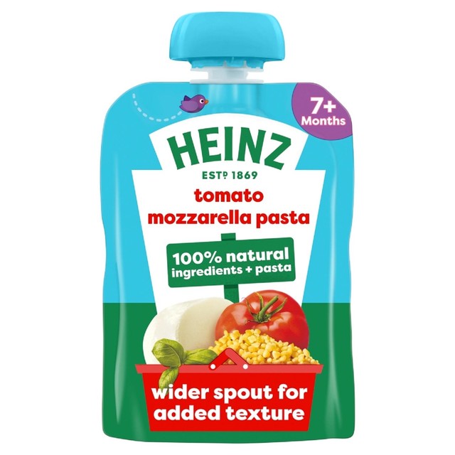 Heinz Tomato Mozzarella Pasta Shapes Baby Food Pouch for 7+ Months 130g