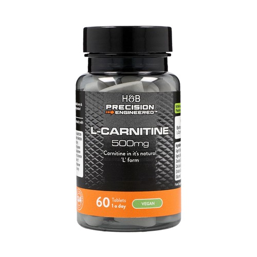 H&B Precision Engineered L-Carnitine 500mg Vegan Tablets