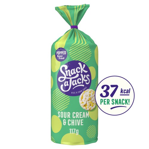 Snack a Jacks Sour Cream & Chive Jumbo Rice Cakes