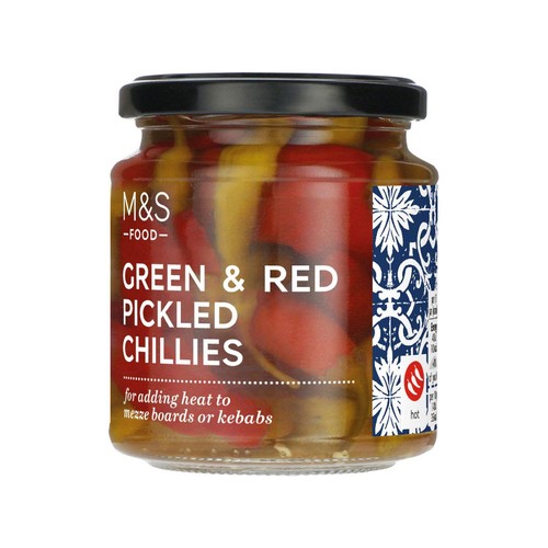 M&S Red & Green Pickled Chillis