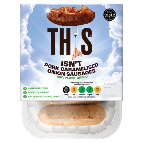 THIS Isn't Pork Plant-Based Caramelised Onion Sausages 270G
