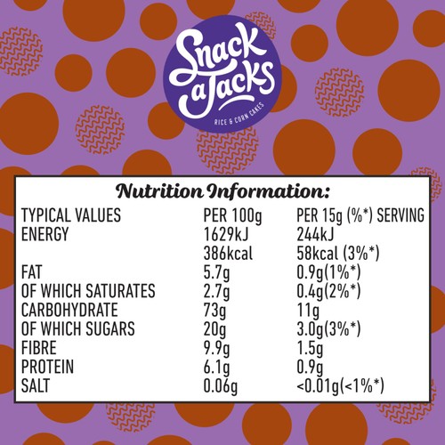 Snack a Jacks Jumbo Chocolate Chip Rice Cakes