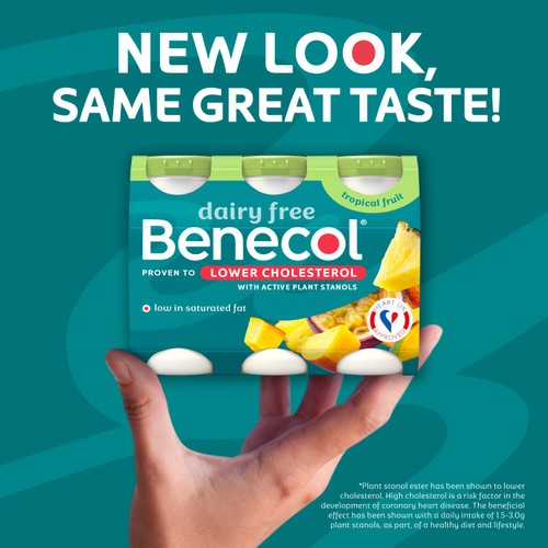 Benecol Cholesterol Lowering Yoghurt Drink Dairy Free Tropical