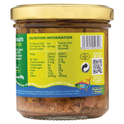 Fish 4 Ever Azores Tuna Fillets in Organic Olive Oil