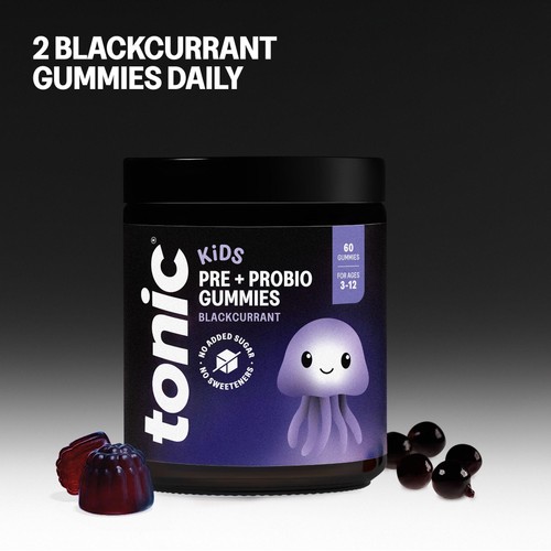 Tonic Health Kids Pre & ProBio Gummy 3-12 Yrs x 30 Blackcurrant