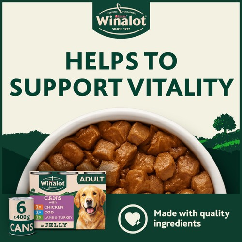 Winalot Classics Mixed in Jelly Wet Dog Food Can