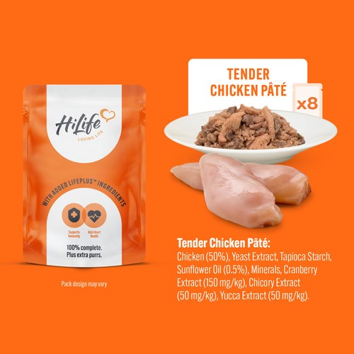 HiLife It's Only Natural Kitten Food - Tender Chicken