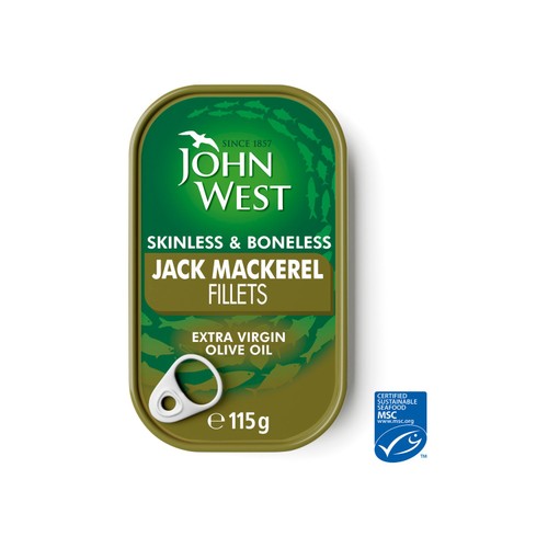 John West Skinless & Boneless Jack Mackerel in Olive Oil 115g