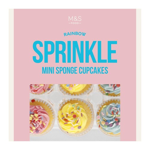 M&S 9 Sprinkle Cupcakes Serves 9