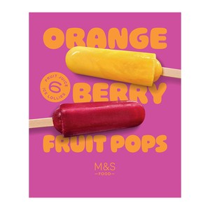 6 Orange Berry Fruit Pops