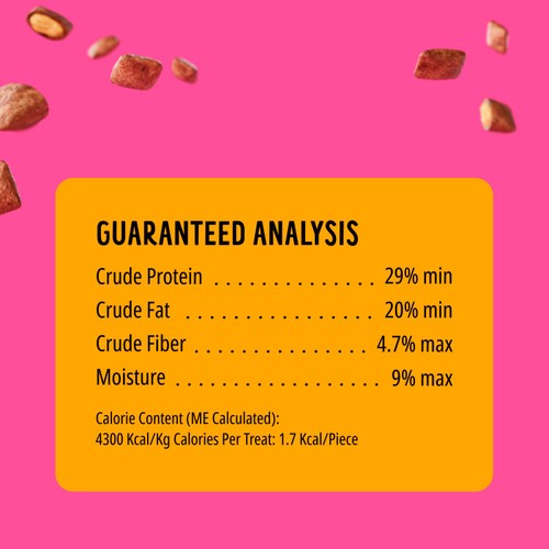 BONKERS Cat Bites Crunchy & Soft Paw Lickin' Chicken Flavoured Cat Treats