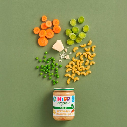 HiPP Organic Macaroni Cheese with Carrots & Peas Baby Food 7+ months