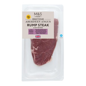 100% Scotch Beef Salt Dry Aged Aberdeen Angus 8oz Rump Steak