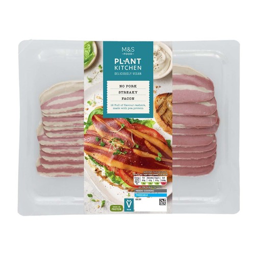 M&S Plant Kitchen Vegan No Pork Streaky Bacon