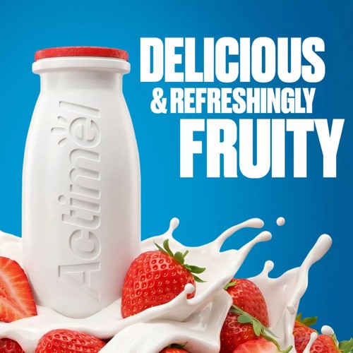 Actimel Strawberry Immune Support Yoghurt Drink Multipack
