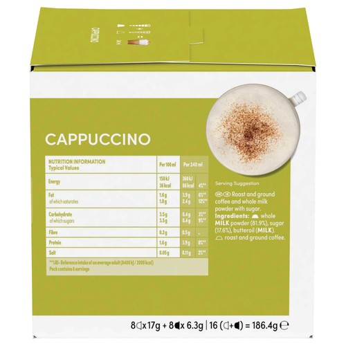 Nescafe Dolce Gusto Cappuccino Pods